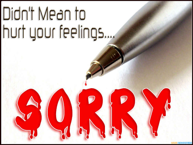 Pen writing sorry paper red #2 free wallpaper - medium preview image