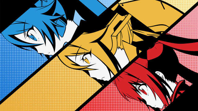 Anime characters colorful shapes group #2 free wallpaper - medium preview image