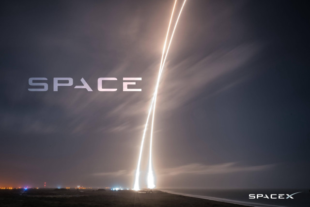 Spacex rocket launch sky space free wallpaper - medium preview image