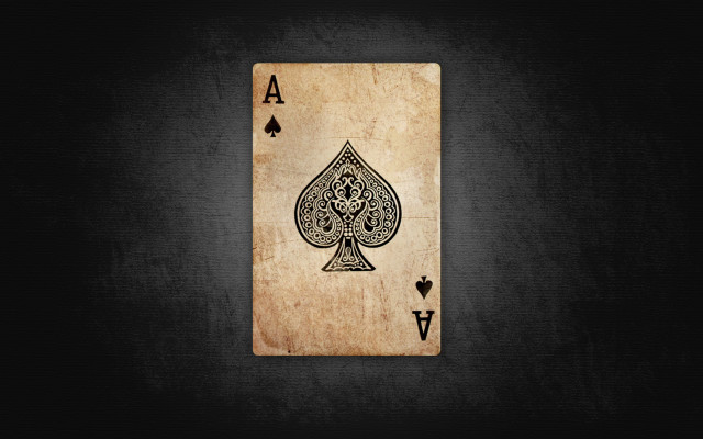 Ace card shadow person illusionism free wallpaper - medium preview image