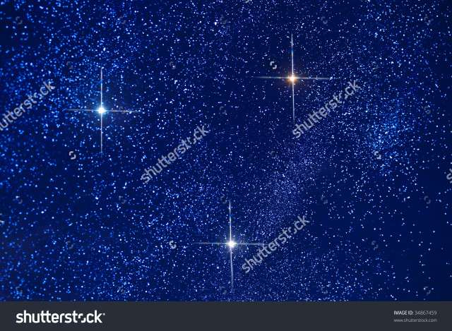 Night sky stars blue background free wallpaper - medium preview image