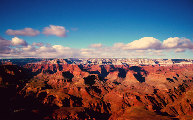 Canyon sky clouds background view free wallpaper - medium preview image