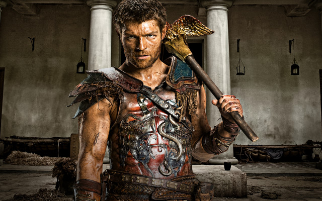 Gladiator costume pickaxe snake shoulder free wallpaper - medium preview image