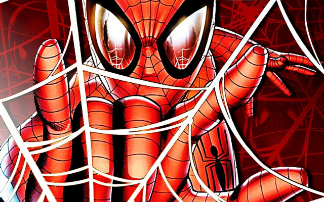 Spider man red background red free wallpaper - medium preview image
