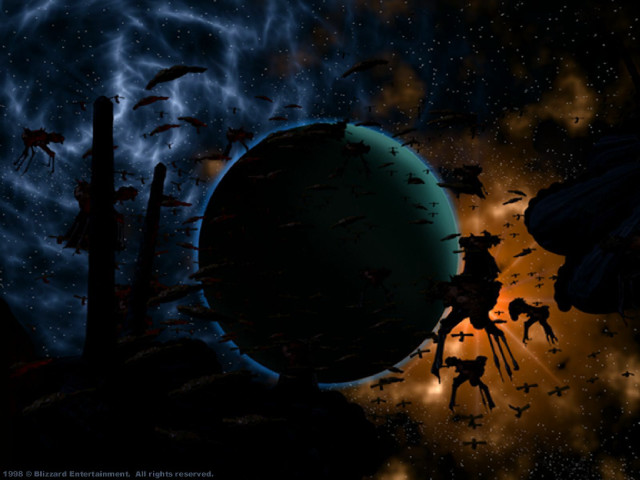 Space station blood bats flying free wallpaper - medium preview image