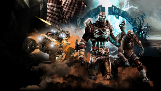 Costume group monster truck man free wallpaper - medium preview image