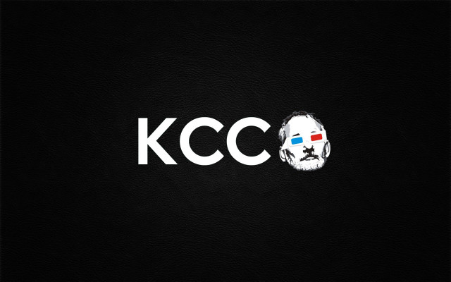 Black background white kccc logo free wallpaper - medium preview image