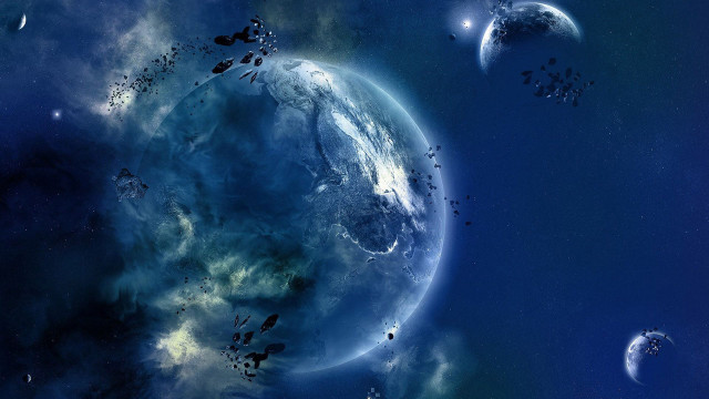 Planets in the sky with #6 free wallpaper - medium preview image