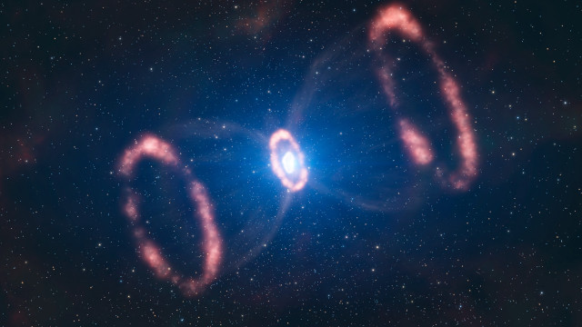 Spiral objects sky stars blue free wallpaper - medium preview image