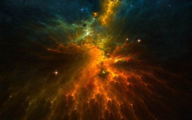 Colorful star cluster sky stars free wallpaper - medium preview image