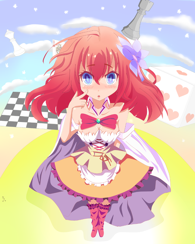 Girl red hair blue eyes free wallpaper - medium preview image