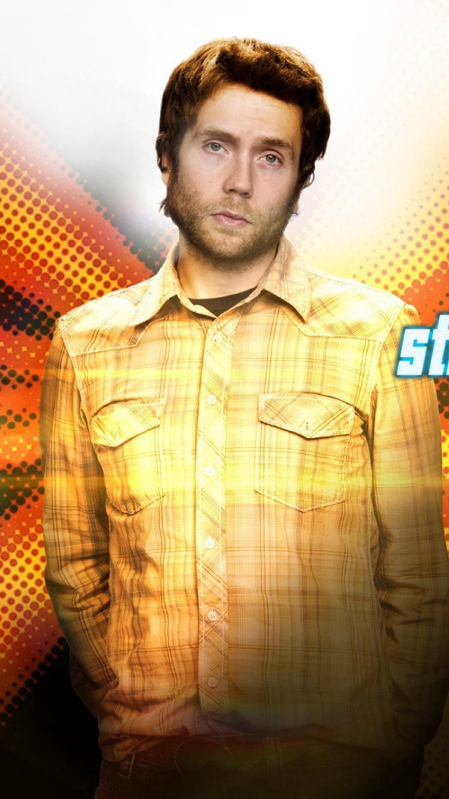 Man yellow shirt colorful background free wallpaper - medium preview image