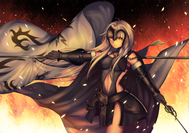 Woman sword cape head hand #2 free wallpaper - medium preview image