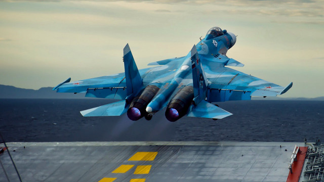 Fighter jet ship ocean missile free wallpaper - medium preview image