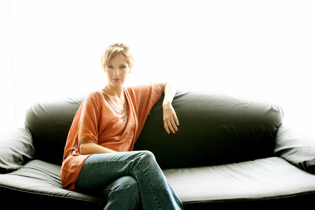 Woman couch window black cushion free wallpaper - medium preview image