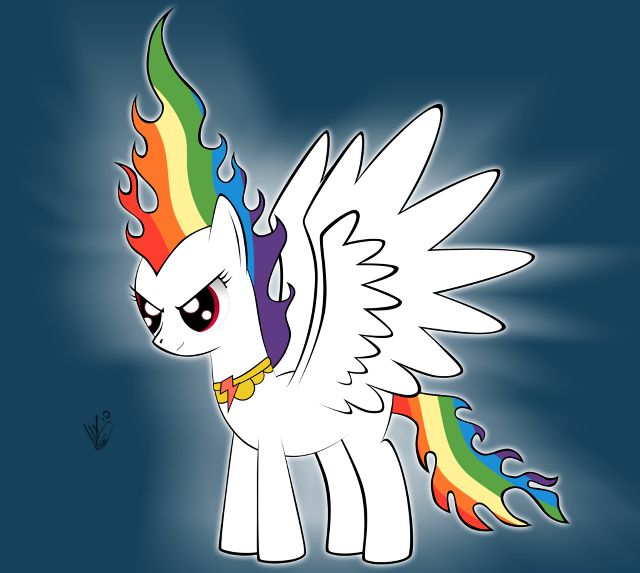 Rainbow pony with wings rainbow free wallpaper - medium preview image