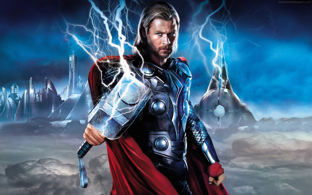 Man suit armor sword lightning free wallpaper - medium preview image