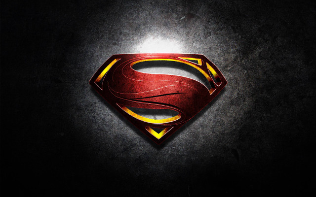 Superman logo dark background light #3 free wallpaper - medium preview image