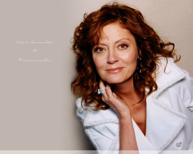 Woman curly hair white coat free wallpaper - medium preview image