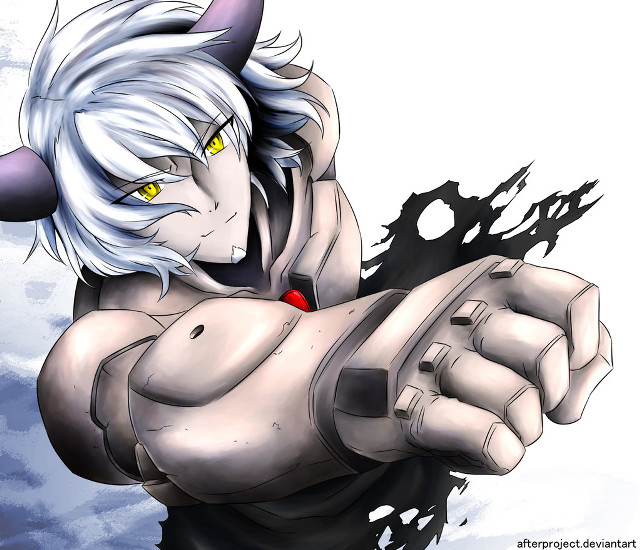 Aya goda whitehair yelloweyes gun free wallpaper - medium preview image