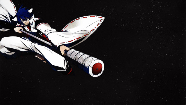 Man flying sword white outfit free wallpaper - medium preview image