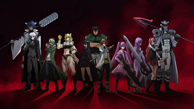 Anime characters swords standing line #2 free wallpaper - medium preview image