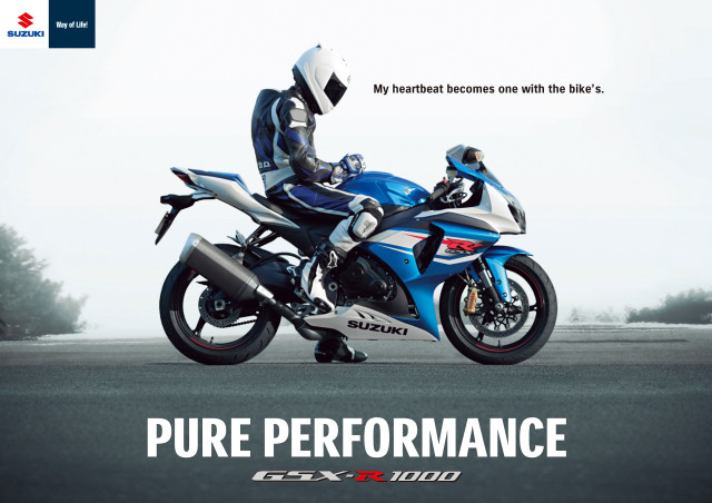 Man riding blue motorcycle trees free wallpaper - medium preview image