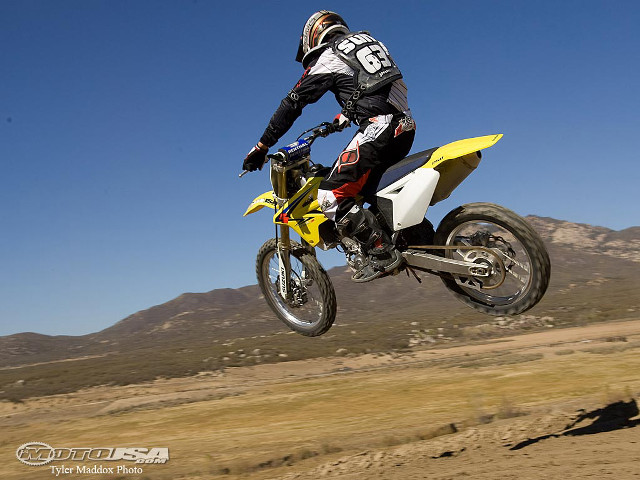 Dirt bike rider mountains blue #2 free wallpaper - medium preview image