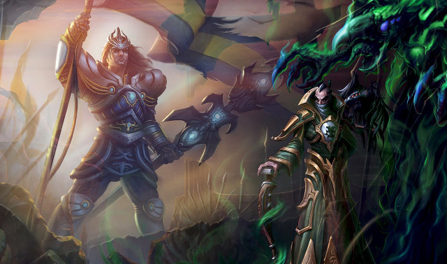 Men flag demon sword fantasy free wallpaper - medium preview image