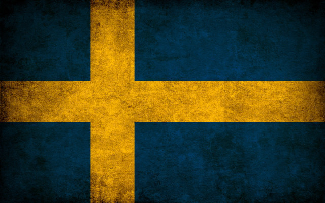 Grungy flag yellow cross blue #2 free wallpaper - medium preview image