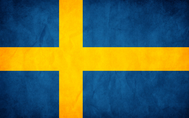 Sweden flag yellow cross blue free wallpaper - medium preview image