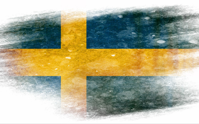 Grungy flag yellow cross blue #3 free wallpaper - medium preview image