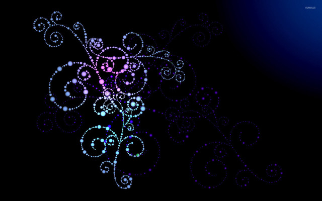 Blue purple background swirls dots free wallpaper - medium preview image