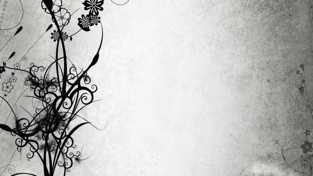 Black white plant flowers sky free wallpaper - medium preview image