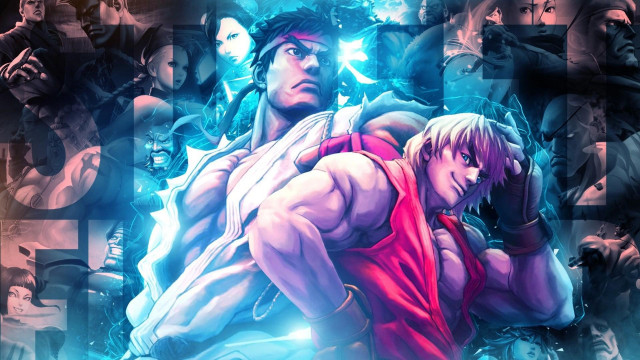 Man woman red pink blue free wallpaper - medium preview image