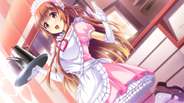 Girl dress hat pink tiles free wallpaper - medium preview image