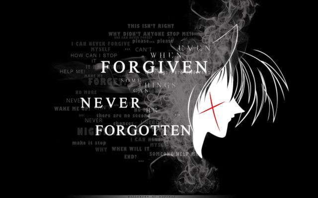 Woman cross smoke words background free wallpaper - medium preview image