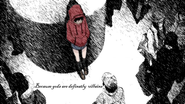 Red jacket crowd black white free wallpaper - medium preview image