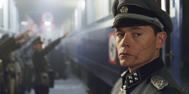 Man uniform train arms up free wallpaper - medium preview image