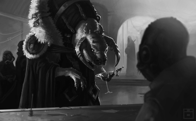 Man costume giant creature dark free wallpaper - medium preview image