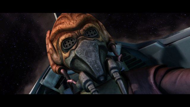 Strange creature gas mask space free wallpaper - medium preview image