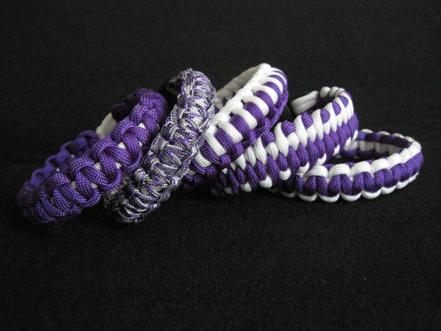 Purple white paracordings black background free wallpaper - medium preview image