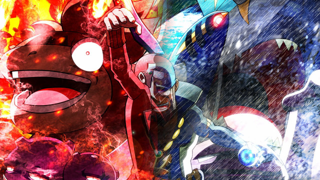 Cartoon character demon fire background free wallpaper - medium preview image