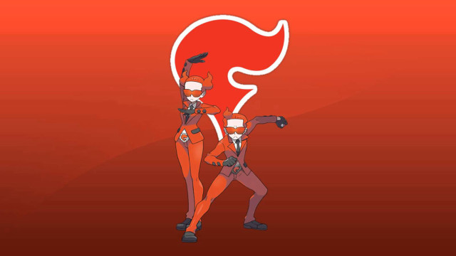 Cartoon characters red background couple free wallpaper - medium preview image