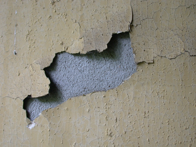 Yellow wall hole black spot free wallpaper - medium preview image