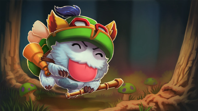 Cartoon character hat stick forest free wallpaper - medium preview image
