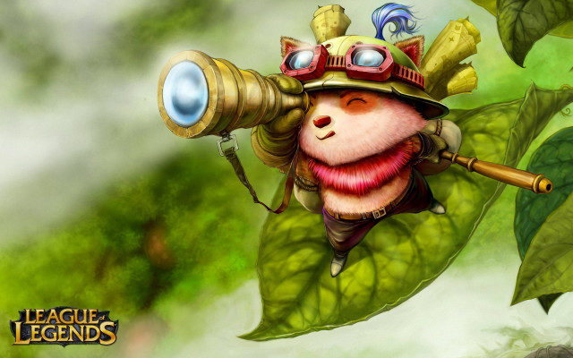 Cartoon character magnifying glass leafy free wallpaper - medium preview image