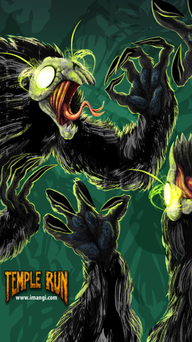 Demon glowing eyes cartoon demon free wallpaper - medium preview image