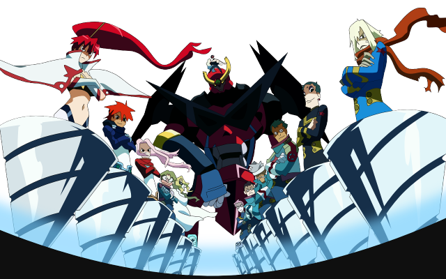 Anime characters bridge white background free wallpaper - medium preview image