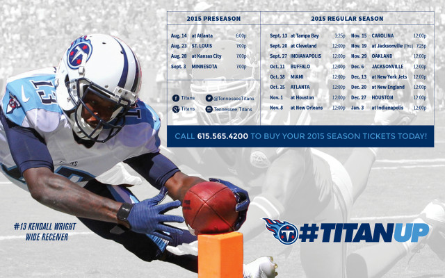 Football player catching ball titans free wallpaper - medium preview image